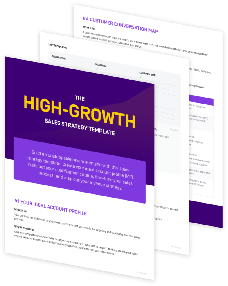 The High Growth Sales Strategy Template Free PDF Download